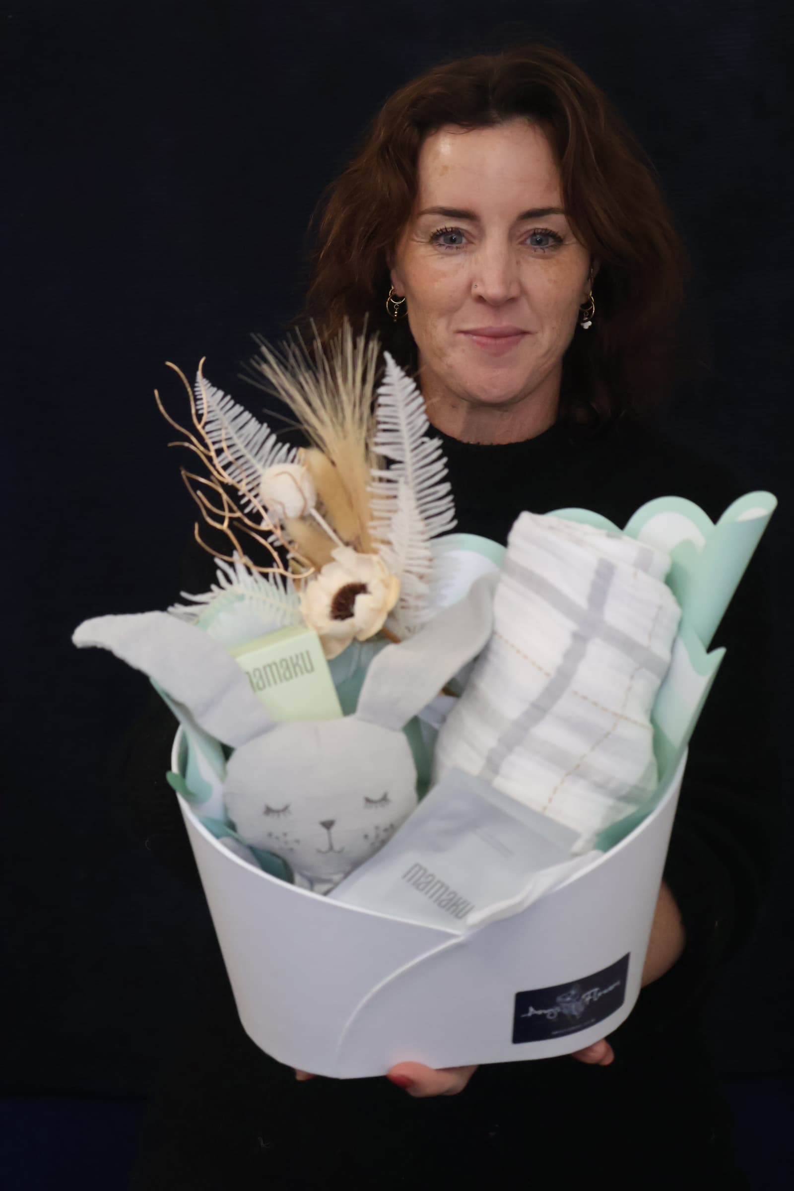 Real Baby Hamper | Snuggle Bunny - One Size order made by Amy's Flowers
