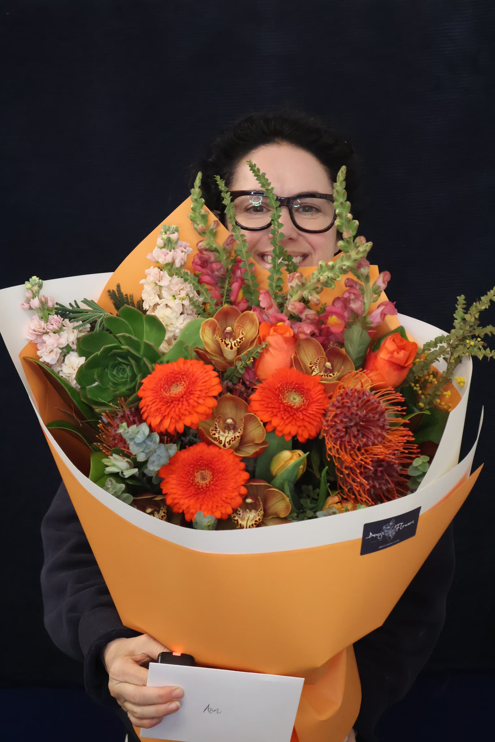 Real Bouquet | Orange Sorbet order made by Amy's Flowers