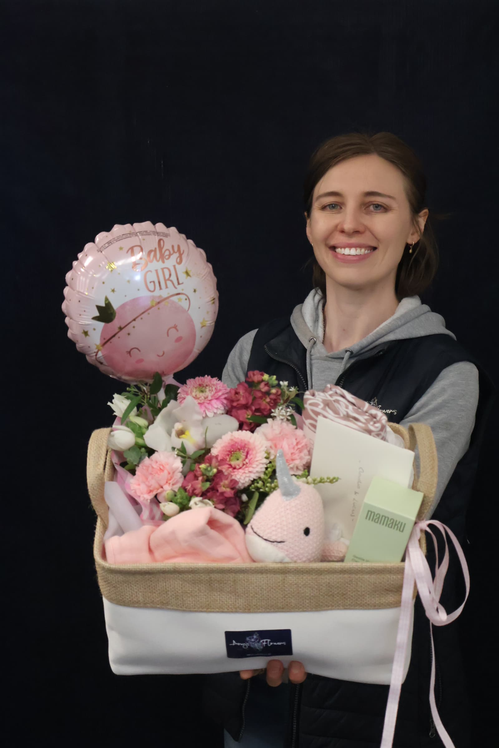 Real Baby Hamper | Tiny Tides order made by Amy's Flowers