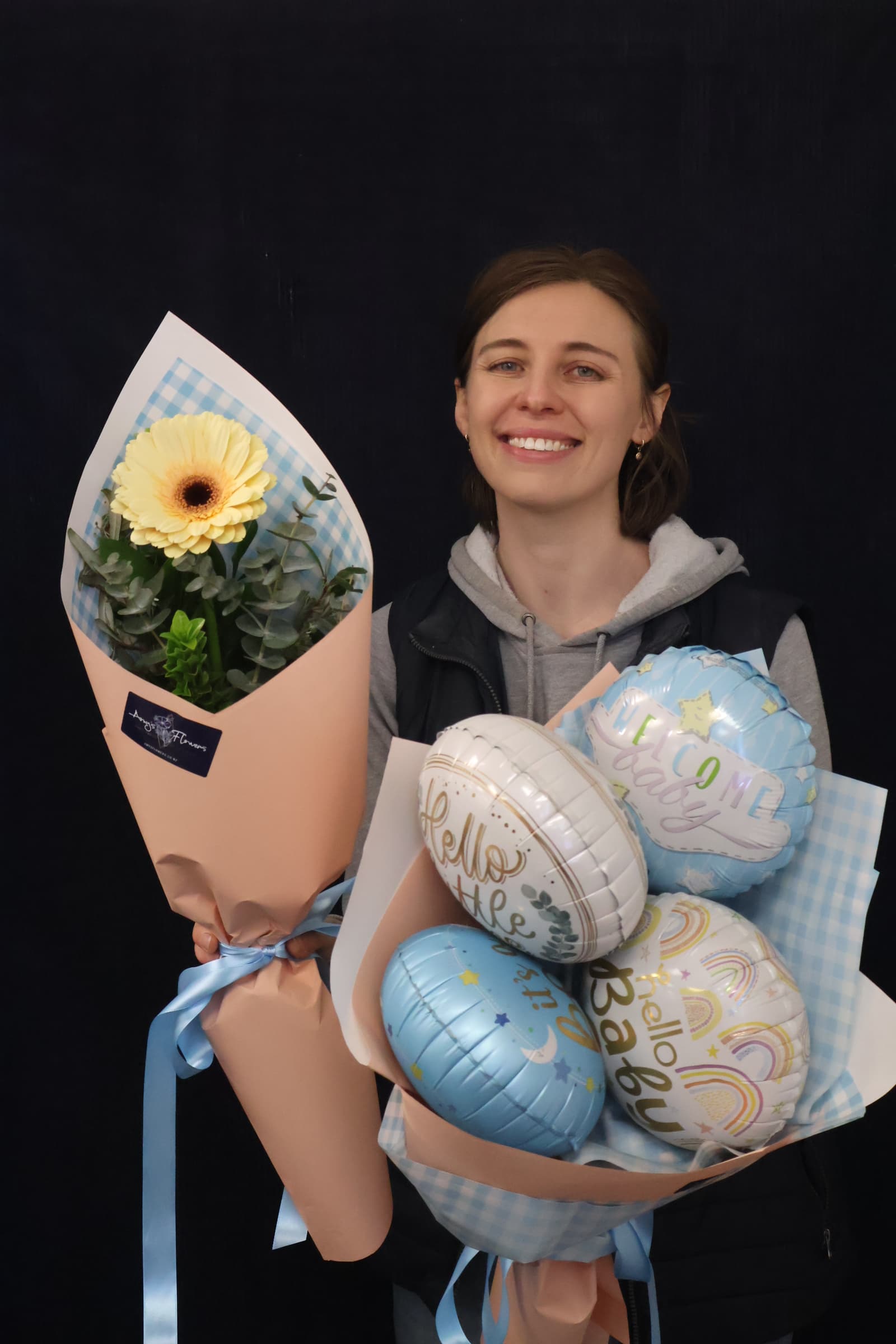 Real Balloon Bouquet | Hip Hip Hooray! order made by Amy's Flowers
