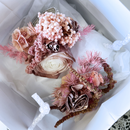 Wrist Corsage Preserved | Antique Rose