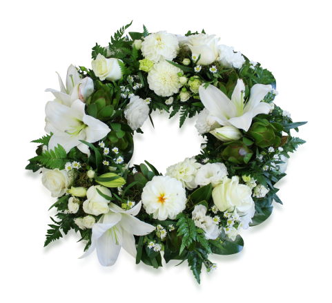 Wreath | Classic White and Green 