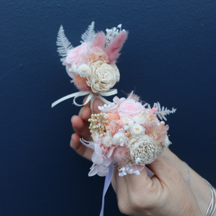 Wrist Corsage Preserved | Baby Pink