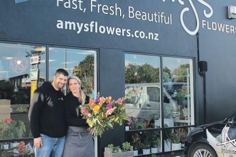 Ryan and Amy bloom in the flower business