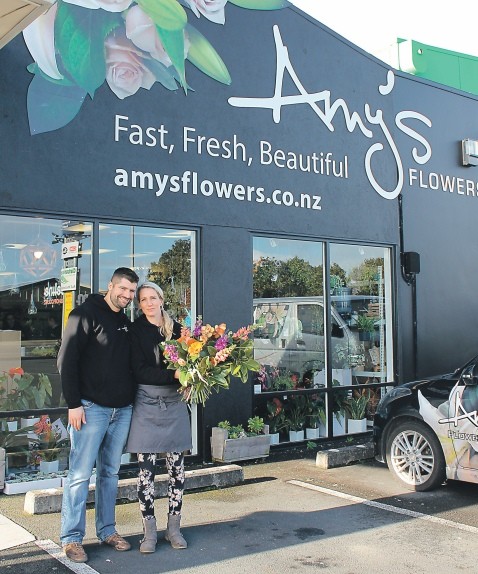 Ryan and Amy bloom in the flower business