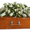 Casket Spray | White and Green 