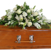 Casket Spray | White and Green 