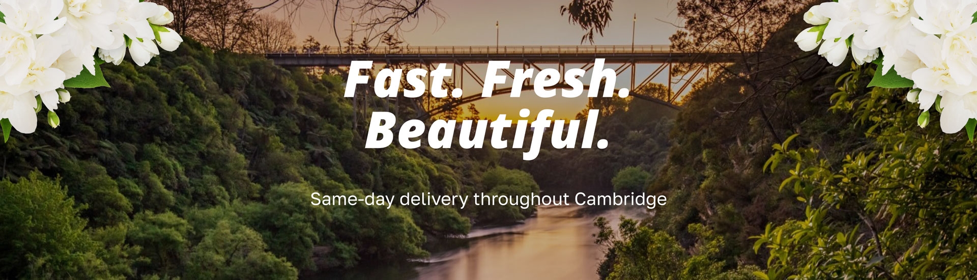 Fast. Fresh. Beautiful. Same-day flower delivery throughout Cambridge.