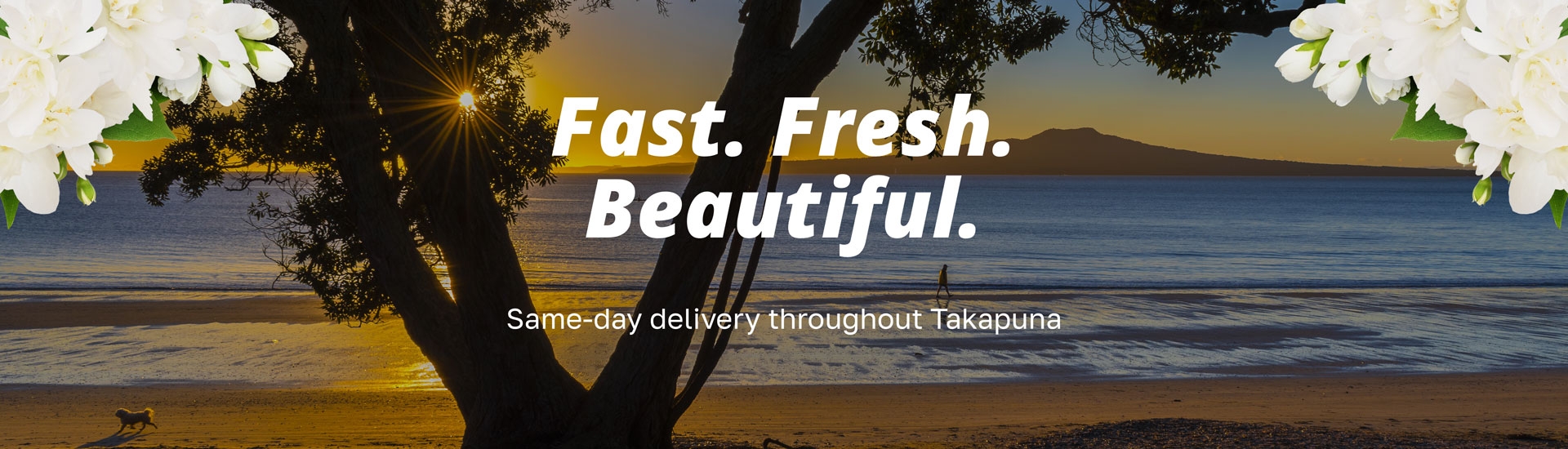 Fast. Fresh. Beautiful. Same day flower delivery throughout Takapuna.