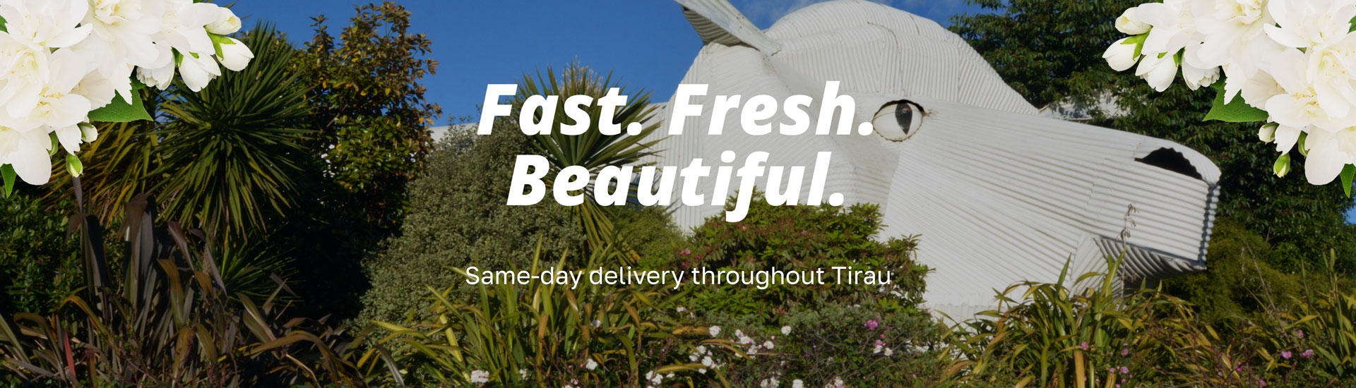 Fast. Fresh. Beautiful. Same day flower delivery throughout Tirau.